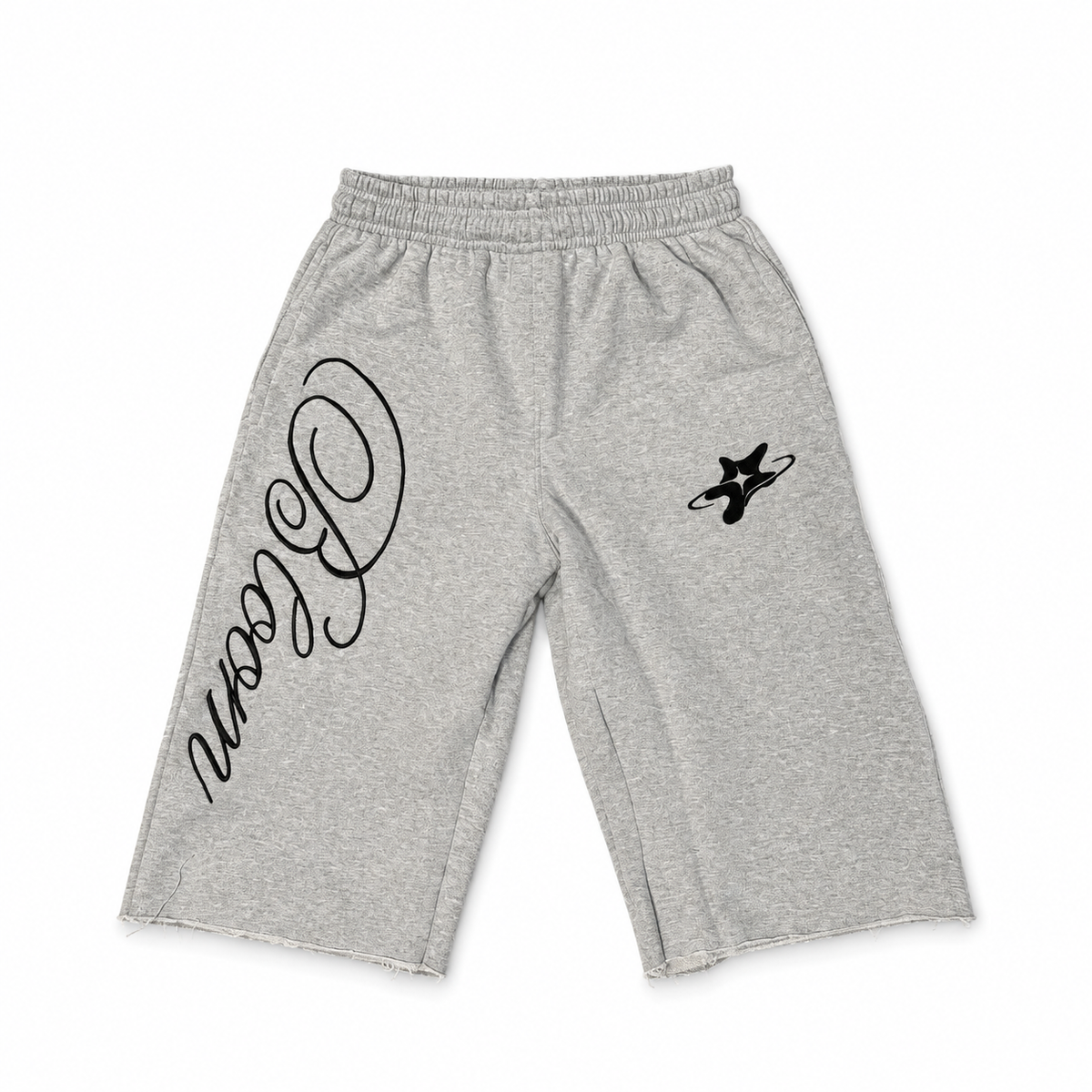 “Bloom” embroidered 3/4 Quarter Shorts